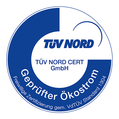 Gepruefter Oekostrom Vd Tuev Standard 1304 D Farbe test