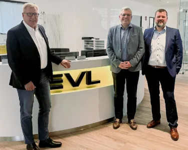 Gruppenbild der EVL-Geschäftsführung: Martin Ertl folgt auf Gert Vieweg